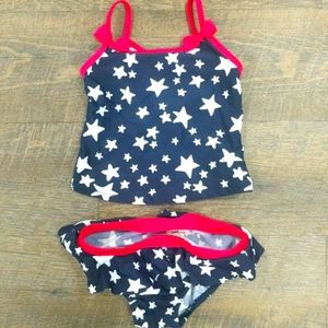 Red White and Blue Toddler Bikini